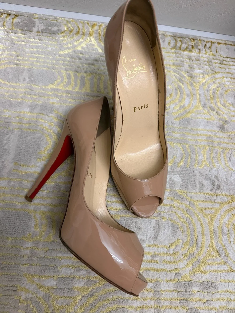 Christian Louboutin sleek nude